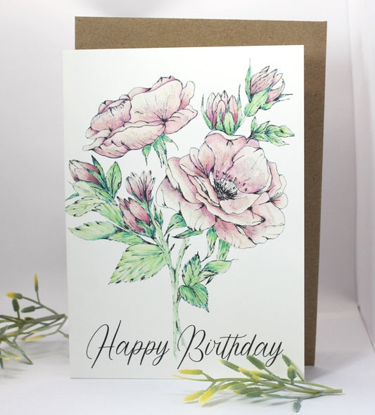 Country Rose Greeting Card